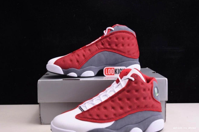 Cheap Gym Red Flint Grey Jordan Air Retro 13 414571-600 0708